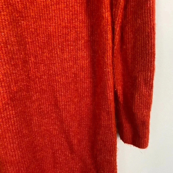 Ann Taylor LOFT Orange Cowl Neck Sweater Dress - Picture 12 of 14